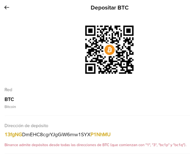 Binance BTC QR